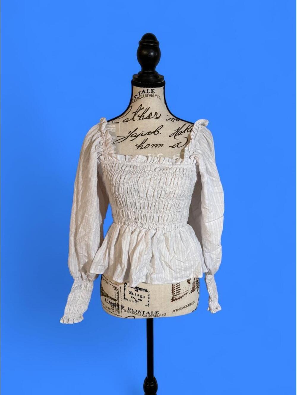 White Ruffle Blouse #fairycore #cottagecore